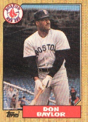 1987 Topps Baseball Cards      230     Don Baylor